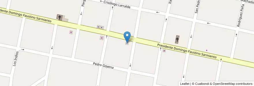 Mapa de ubicacion de Carlos F. Fernández en Arjantin, Buenos Aires, Partido De Morón, Castelar.