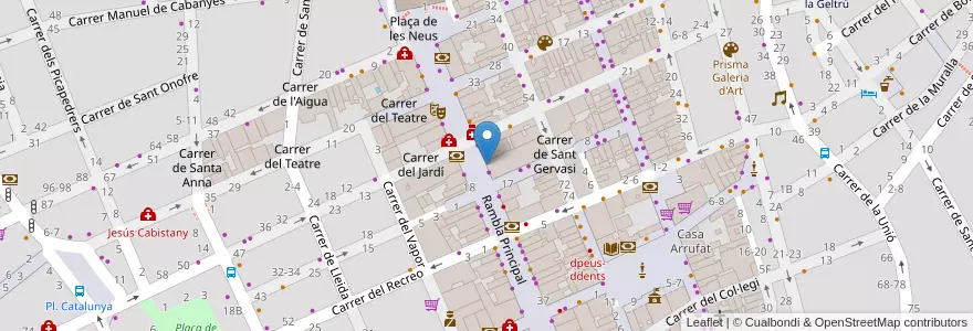 Mapa de ubicacion de Carlos Moral Reixac (enfermeria) en Sepanyol, Catalunya, Barcelona, Garraf, Vilanova I La Geltrú.