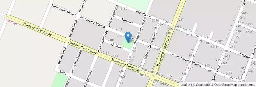 Mapa de ubicacion de Carlos Pablo Trincavelli en Argentine, Province De Buenos Aires, Partido De Pergamino.