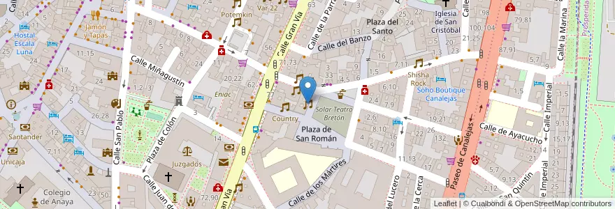 Mapa de ubicacion de Carmen en اسپانیا, Castilla Y León, سالامانکا, Campo De Salamanca, سالامانکا.