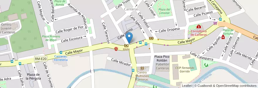 Mapa de ubicacion de Carmen Guarch en スペイン, ムルシア州, ムルシア州, Campo De Cartagena Y Mar Menor, Cartagena.