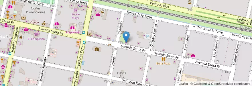Mapa de ubicacion de Carnes Argentinas en Argentina, Santa Fe, Departamento Rosario, Municipio De Funes, Funes.
