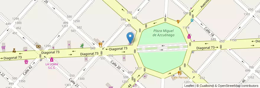 Mapa de ubicacion de Carnes Pinto, Casco Urbano en 阿根廷, 布宜诺斯艾利斯省, Partido De La Plata, La Plata.