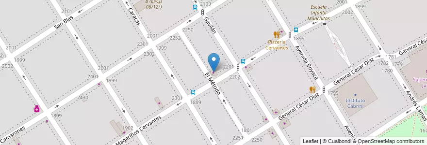 Mapa de ubicacion de Carniceria y Granja, Villa General Mitre en آرژانتین, Ciudad Autónoma De Buenos Aires, Buenos Aires, Comuna 11.
