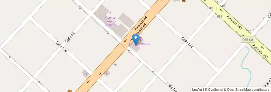 Mapa de ubicacion de Carpintería, San Carlos en Argentinië, Buenos Aires, Partido De La Plata, San Carlos.