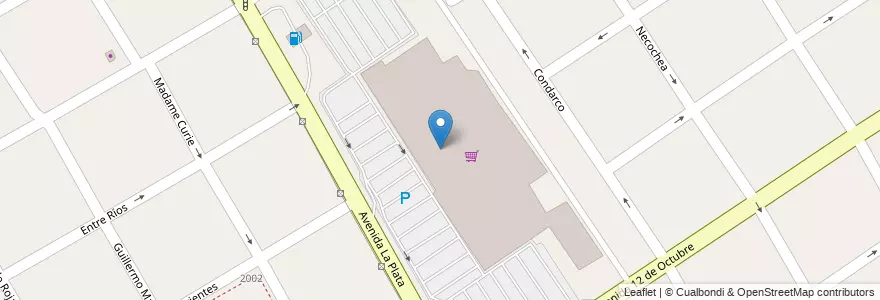 Mapa de ubicacion de Carrefour en Argentinië, Buenos Aires, Partido De Quilmes, Quilmes.