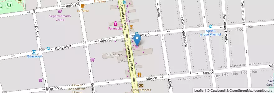 Mapa de ubicacion de Carrefour Express, Almagro en Arjantin, Ciudad Autónoma De Buenos Aires, Comuna 5, Buenos Aires.