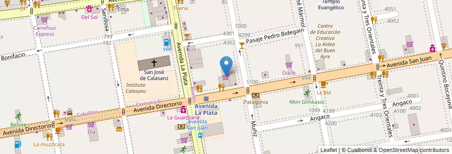 Mapa de ubicacion de Carrefour Express, Boedo en الأرجنتين, Ciudad Autónoma De Buenos Aires, Comuna 5, Buenos Aires.