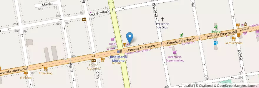 Mapa de ubicacion de Carrefour Express, Caballito en Argentinië, Ciudad Autónoma De Buenos Aires, Buenos Aires, Comuna 6.