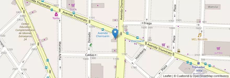 Mapa de ubicacion de Carrera Neumáticos, Parque Chas en الأرجنتين, Ciudad Autónoma De Buenos Aires, Buenos Aires, Comuna 15.