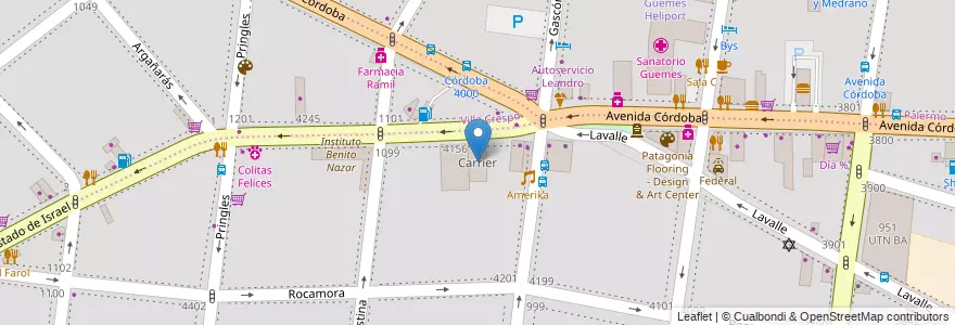 Mapa de ubicacion de Carrier, Almagro en Argentinien, Ciudad Autónoma De Buenos Aires, Buenos Aires.
