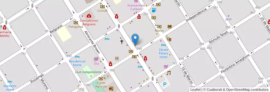 Mapa de ubicacion de Carrito Francisco en Arjantin, Buenos Aires, Partido De Zárate.
