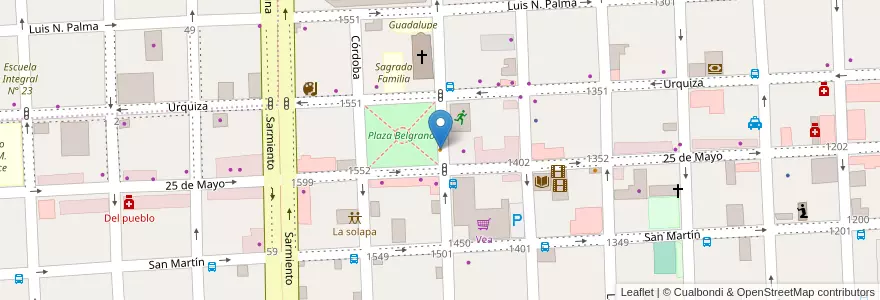 Mapa de ubicacion de Carrito Panchero en Аргентина, Междуречье, Departamento Gualeguaychú, Gualeguaychú, Gualeguaychú, Distrito Costa Uruguay Sur.