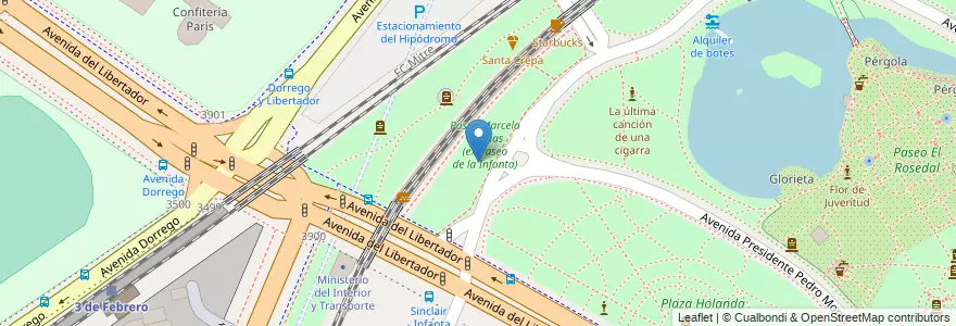 Mapa de ubicacion de Carrousel Siglo XVIII, Palermo en الأرجنتين, Ciudad Autónoma De Buenos Aires, Buenos Aires, Comuna 14.