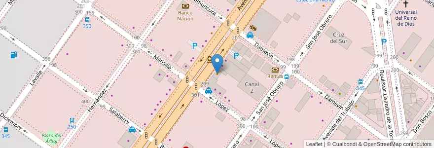 Mapa de ubicacion de Carrusel en 阿根廷, 圣克鲁斯省, 智利, Mercado De La Ciudad, Deseado, Caleta Olivia.