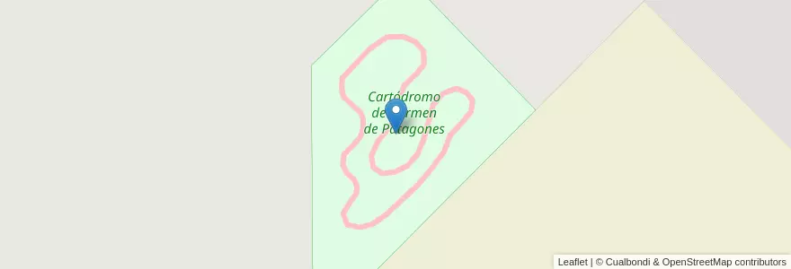 Mapa de ubicacion de Cartódromo de Carmen de Patagones en 아르헨티나, 부에노스아이레스주, Partido De Patagones, Carmen De Patagones.