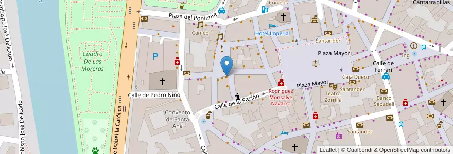 Mapa de ubicacion de Caruso en Espanha, Castela E Leão, Valladolid, Valladolid.
