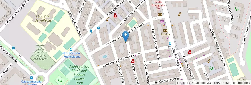 Mapa de ubicacion de Casa en 西班牙, Comunidad De Madrid, Comunidad De Madrid, Área Metropolitana De Madrid Y Corredor Del Henares, Madrid.