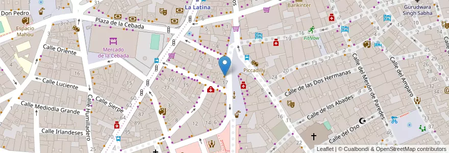 Mapa de ubicacion de Casa Amadeo Los Caracoles en Испания, Мадрид, Мадрид, Área Metropolitana De Madrid Y Corredor Del Henares, Мадрид.