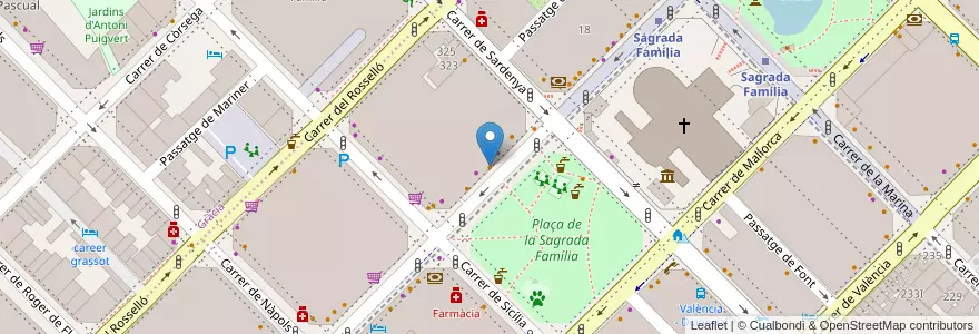 Mapa de ubicacion de Casa Angela Bar de Tapes en إسبانيا, كتالونيا, برشلونة, بارسلونس, Barcelona.