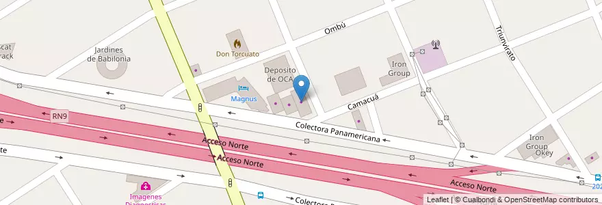 Mapa de ubicacion de Casa Angelito en الأرجنتين, بوينس آيرس, Partido De Tigre, Don Torcuato.