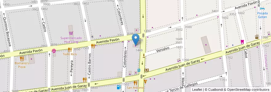 Mapa de ubicacion de Casa Antonio, Boedo en Argentina, Ciudad Autónoma De Buenos Aires, Comuna 5, Buenos Aires.
