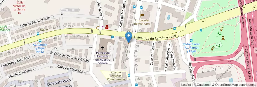 Mapa de ubicacion de Casa Antonio Cortijo De Camas‎ en Espagne, Communauté De Madrid, Communauté De Madrid, Área Metropolitana De Madrid Y Corredor Del Henares, Madrid.