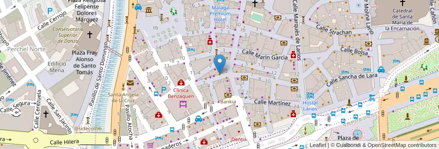 Mapa de ubicacion de Casa Aranda en 西班牙, 安达鲁西亚, Málaga, Málaga-Costa Del Sol, Málaga.