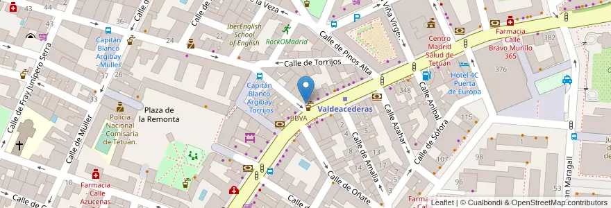 Mapa de ubicacion de Casa Aurelio en إسبانيا, منطقة مدريد, منطقة مدريد, Área Metropolitana De Madrid Y Corredor Del Henares, مدريد.