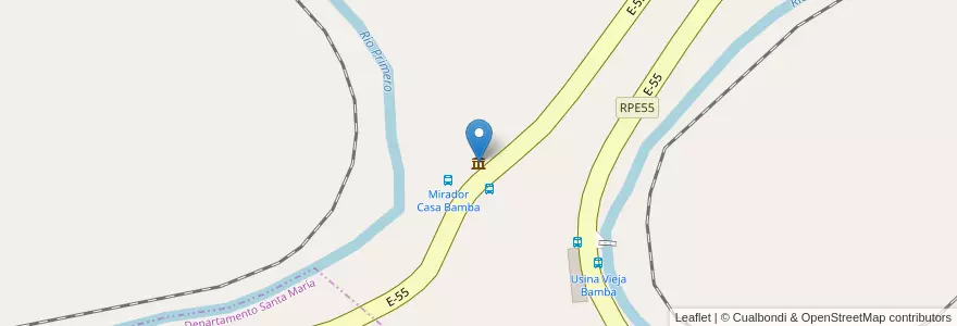 Mapa de ubicacion de Casa Bamba en آرژانتین, Córdoba, Departamento Colón, Pedanía Calera Norte, La Calera.