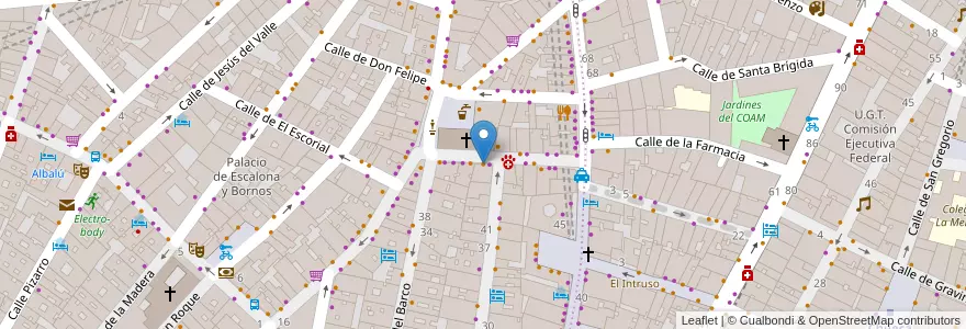 Mapa de ubicacion de Casa Baranda en Испания, Мадрид, Мадрид, Área Metropolitana De Madrid Y Corredor Del Henares, Мадрид.