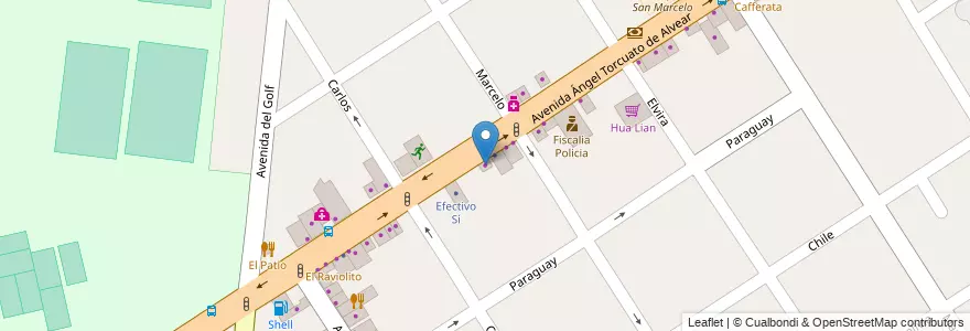 Mapa de ubicacion de Casa Bianca en Argentina, Buenos Aires, Don Torcuato.