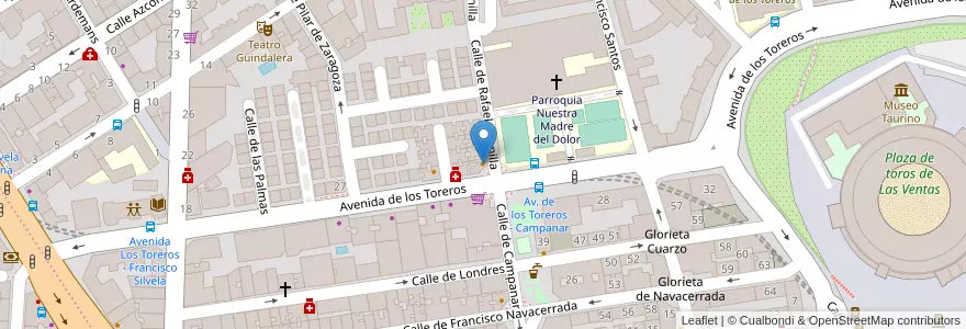 Mapa de ubicacion de Casa Braulio en إسبانيا, منطقة مدريد, منطقة مدريد, Área Metropolitana De Madrid Y Corredor Del Henares, مدريد.