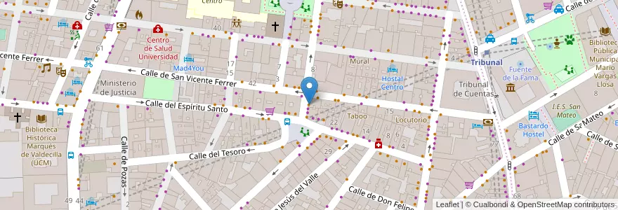 Mapa de ubicacion de Casa Camacho en إسبانيا, منطقة مدريد, منطقة مدريد, Área Metropolitana De Madrid Y Corredor Del Henares, مدريد.