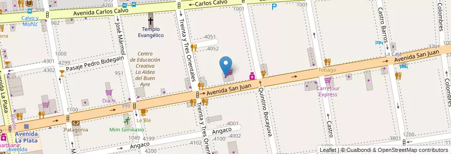 Mapa de ubicacion de Casa Caracciolo, Boedo en Argentinien, Ciudad Autónoma De Buenos Aires, Comuna 5, Buenos Aires.