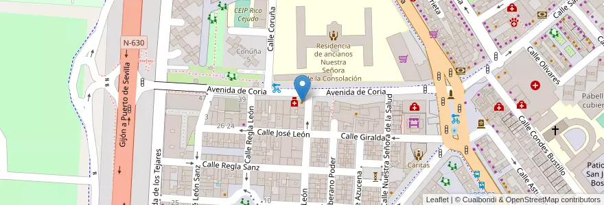 Mapa de ubicacion de Casa Casimiro en Испания, Андалусия, Севилья, Севилья.