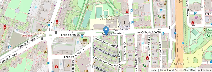 Mapa de ubicacion de Casa Conel en Испания, Мадрид, Мадрид, Área Metropolitana De Madrid Y Corredor Del Henares, Мадрид.