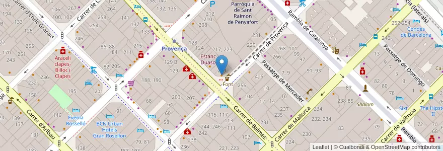 Mapa de ubicacion de Casa Conxita en Spagna, Catalunya, Barcelona, Barcelonès, Barcelona.