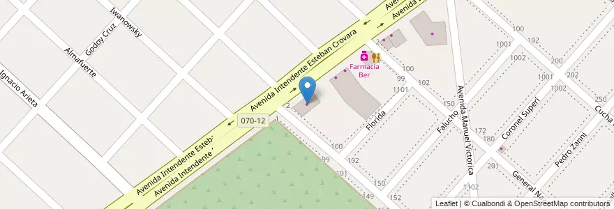 Mapa de ubicacion de Casa Crovara SRL en Аргентина, Буэнос-Айрес, Partido De La Matanza, La Tablada.