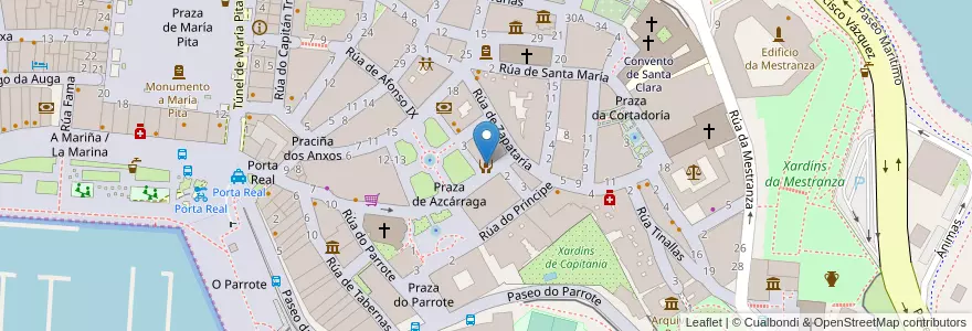 Mapa de ubicacion de Casa da Fariña en Sepanyol, Galicia / Galiza, A Coruña, A Coruña, A Coruña.