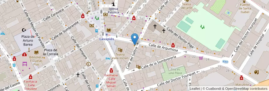 Mapa de ubicacion de Casa de Asturias en Испания, Мадрид, Мадрид, Área Metropolitana De Madrid Y Corredor Del Henares, Мадрид.