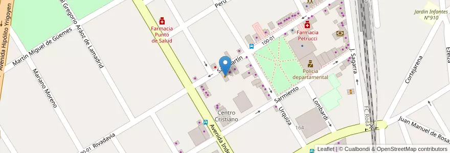 Mapa de ubicacion de Casa de Comidas Susana en Arjantin, Buenos Aires, Partido De San Vicente.