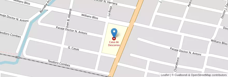Mapa de ubicacion de Casa de Descanso en الأرجنتين, Tucumán, San Miguel De Tucumán, Departamento Capital, San Miguel De Tucumán.