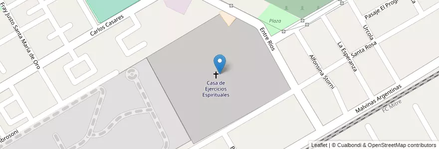 Mapa de ubicacion de Casa de Ejercicios Espirituales en Arjantin, Buenos Aires, Partido De San Fernando, Victoria.