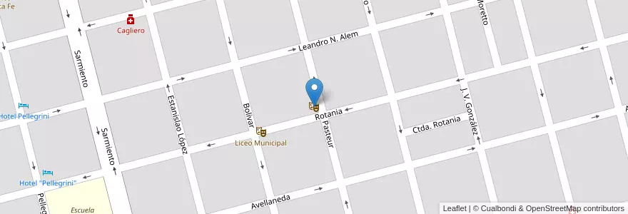 Mapa de ubicacion de Casa de la Cultura en Argentina, Santa Fe, Departamento Castellanos, Municipio De Sunchales.