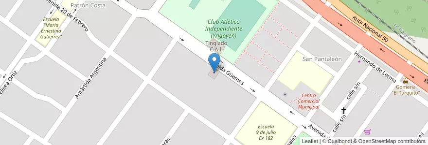 Mapa de ubicacion de Casa de la Cultura en Argentine, Salta, Orán, Municipio De Hipólito Yrigoyen, Hipólito Yrigoyen.