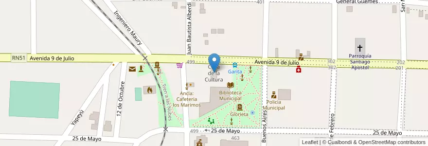Mapa de ubicacion de Casa de la Cultura en 阿根廷, Salta, Rosario De Lerma, Municipio De Campo Quijano.