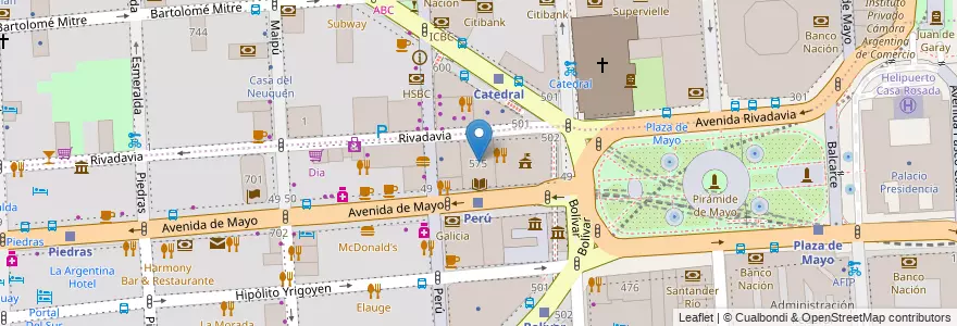Mapa de ubicacion de Casa de la Cultura, Montserrat en 阿根廷, Ciudad Autónoma De Buenos Aires, Comuna 1, 布宜诺斯艾利斯.