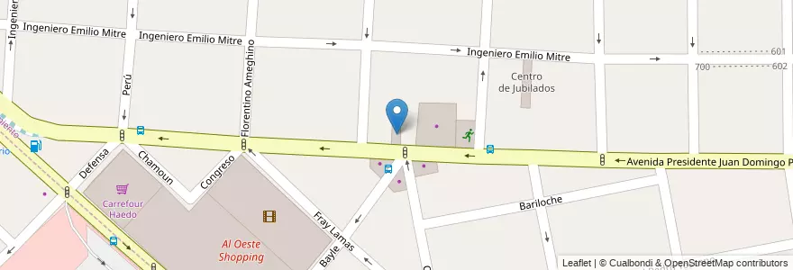 Mapa de ubicacion de Casa de la Cultura Popular Diego Armando Maradona en Argentinië, Buenos Aires, Partido De Morón.