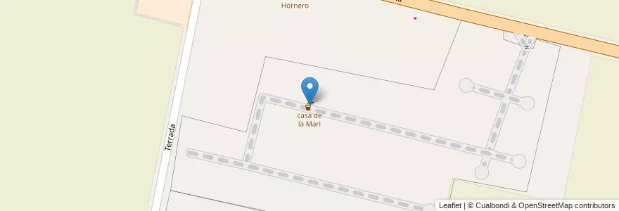 Mapa de ubicacion de casa de la Mari en Arjantin, Şili, Mendoza, Departamento Luján De Cuyo, Luján De Cuyo, Distrito Mayor Drummond.